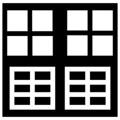 
Solid icon design of shutter
