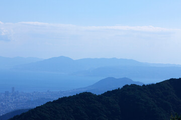 Fototapeta na wymiar 六甲山山頂からの風景