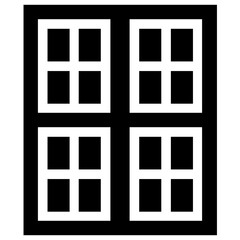 
Isolated icon design of plantation shutter
