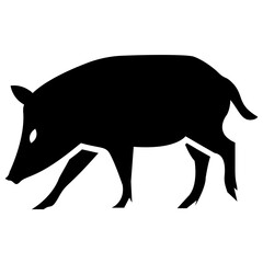 
Isolated icon design of a hog
