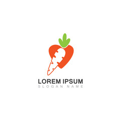 Carrot healthy food organic food market icon flat illustration