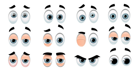 Collection of eyes representing varied expressions