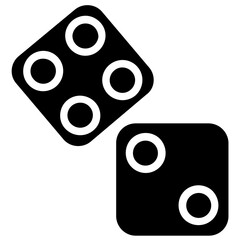 
Square shaped gaming element named as dice 
