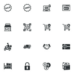 Online shopping icons - Set 3