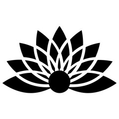 
Isolated water lily vector icon design
