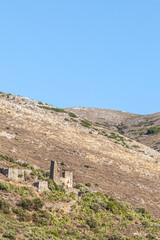 Stone old tower house on Mani, Greece.