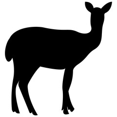 Fototapeta premium Deer silhouette symbolising wildlife 