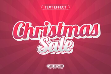 Editable Text Style Effect Christmas Sale