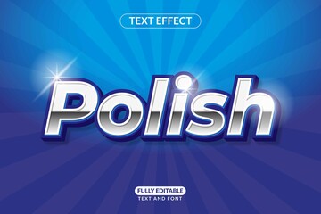Editable Text Style Effect Shine Polish