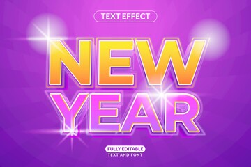 Editable Text Style Effect New Year