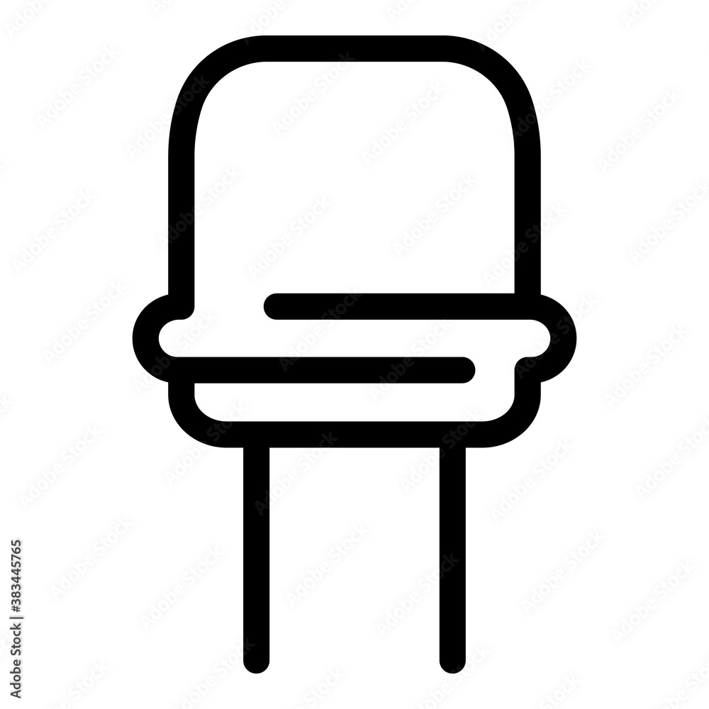 Poster component capacitor icon. outline component capacitor vector icon for web design isolated on white b