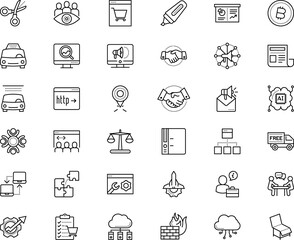 business vector icon set such as: guard, bug, encryption, sitemap, collaboration, budget, sport, room, science, water, survey, deliver, haircut, shout, ink, box, task, analytics, infrastructure