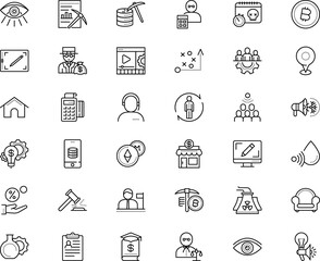 business vector icon set such as: kaput, networking, environment, blue, reminder, lounge, secretary, guide, bachelor, headset, electronic, bankrupt, glow, real, flask, dividend, attorney, university