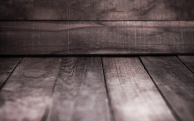 the texture of wooden boards is used as a natural background, soft focus