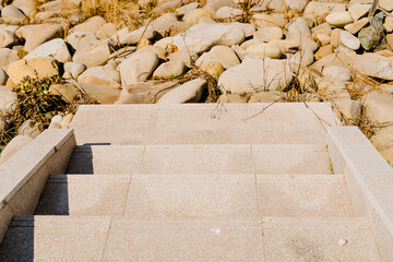 stairs to the sea