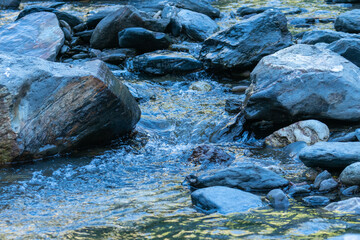 water flowing down a river in southern Spain