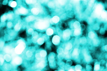 Blue bokeh abstract light background