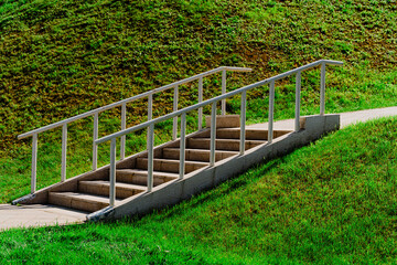 wooden bridge in the park