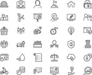 business vector icon set such as: diagram, criminal, creativity, analyzing, lecture, development, beauty, attorney, fast, stream, equilibrium, bomb, earnings, vacation, demonstration, blockchain