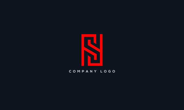 Alphabet letter icon logo SY