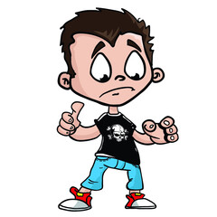 sad boy cartoon