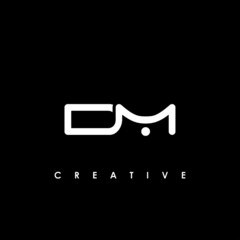 DM Letter Initial Logo Design Template Vector Illustration	
