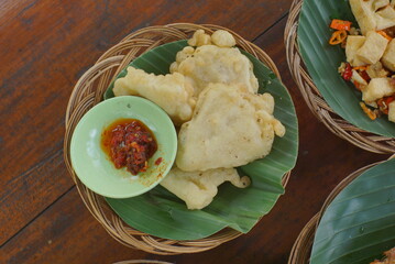 fried fritter food indonesia cuisine