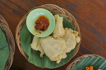fried fritter food indonesia cuisine