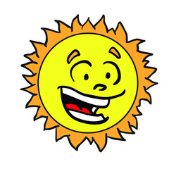 sun cartoon character