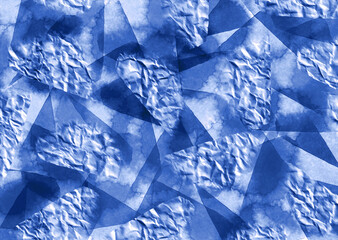 geometric with foil background