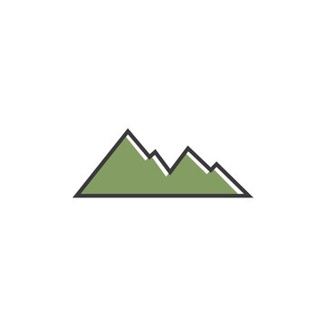 High Mountain icon  vector illustration design