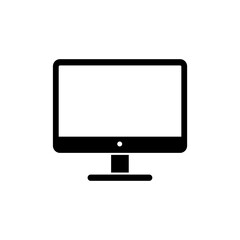 Desktop computer icon computer screen symbol vector