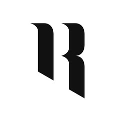 Letter R Modern Logo Vector