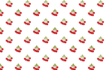 cherry fruit pattern. Suitable for backgrounds and wallpapers.
