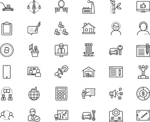 business vector icon set such as: disease, banner, transport, orator, landscape, 3d, answer, drive, together, stress, gadgets, analytical, beauty, planet, problem, gesture, pencil, health, city