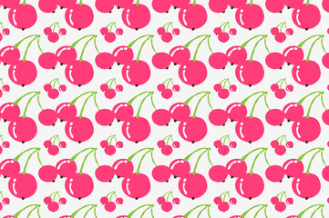 cherry fruit pattern. Suitable for backgrounds and wallpapers.