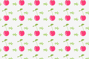 cherry fruit pattern. Suitable for backgrounds and wallpapers.