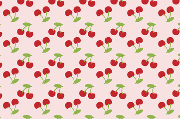 cherry fruit pattern. Suitable for backgrounds and wallpapers.
