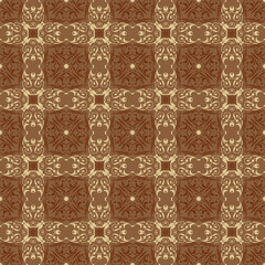 Eelgant golden brown color design for typical of traditional java batik.