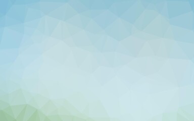 Light Blue, Green vector abstract mosaic backdrop.