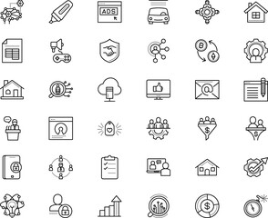 business vector icon set such as: note, teacher, bright, confirmed, compliance, electric, send, wash, speaker, debate, class, excel, revenue, compliant, automobile, vision, private, minister, blog