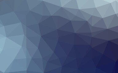 Light BLUE vector blurry triangle template.