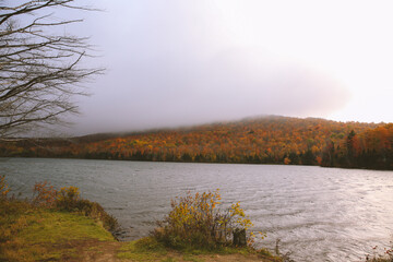 Autumn by the lake, New Hampshire