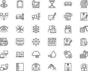 business vector icon set such as: cash, free, win, leader, cryptocurrency, meeting, commerce, minute, opportunity, clip, firewall, cloud, forward, lady, orange, desk, vlogging, merchandise, accord