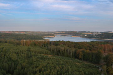 Obraz premium Edersee von Schloss Waldeck
