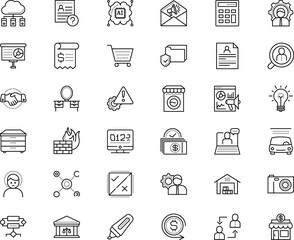 business vector icon set such as: stopwatch, opportunity, mentor, idea, leadership, camera, bright, problem, paid, return, disease, shine, deposit, single, code, broker, boutique, transport, depot