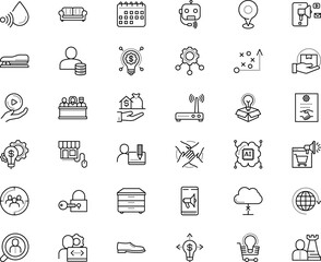 business vector icon set such as: drawing, school, search, liquid, figure, code, leather, partners, protection, antenna, conversation, cardboard, care, campaign, cup, movie, union, coffee, card