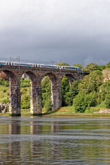Fototapeta na wymiar Royal Border Bridge - Berwick upon Tweed