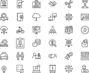 business vector icon set such as: sponsor, glyph, manage, place, shelf, competition, together, government, victory, attraction, closet, cut, module, race, plan, city, assignment, employer, tailor