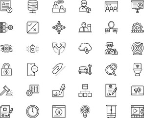 business vector icon set such as: drawing, news, accurate, tax, mechanical, cinema, deposit, file, holder, hr, stylus, open, equalizer, fix, candidate, perfection, vintage, street, meeting, steel